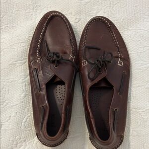Men's Brown Leather Boat Shoes